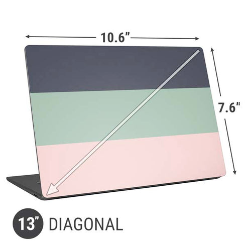 Striped Spring Colors Universal Laptop 13in (10.6 x 7.6in) Skin