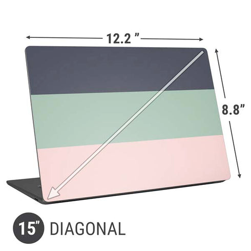 Striped Spring Colors Universal Laptop 15in (12.2 x 8.8in) Skin