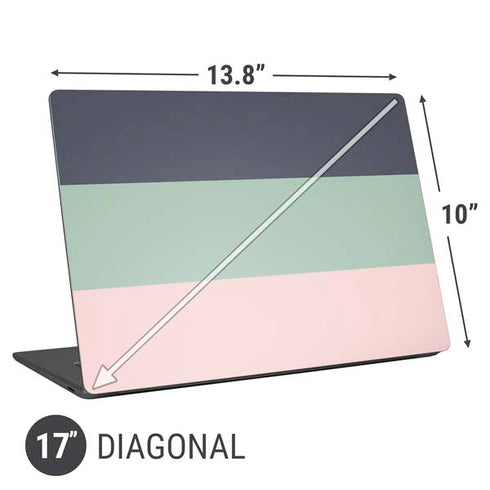 Striped Spring Colors Universal Laptop 17in (13.8 x 10in) Skin
