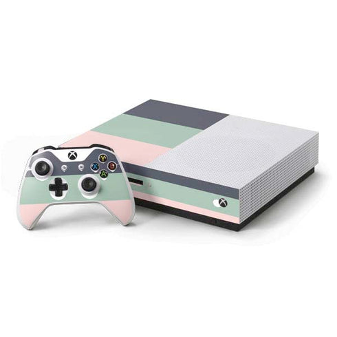 Striped Spring Colors Xbox One S Console and Controller Bundle Skin