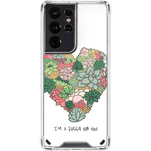 Succa For You Galaxy S21 Ultra 5G Clear Case