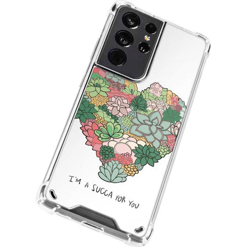 Succa For You Galaxy S21 Ultra 5G Clear Case