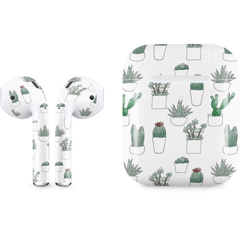 Succulent Pattern Apple AirPods 2 Skin