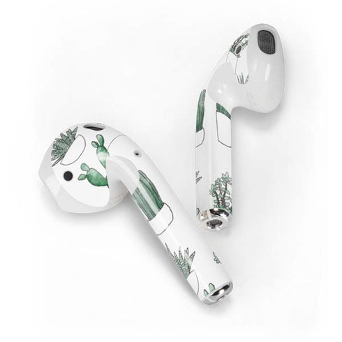 Succulent Pattern Apple AirPods Skin