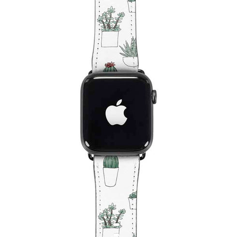 Succulent Pattern Apple Watch Band 38-40mm
