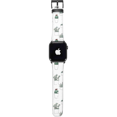 Succulent Pattern Apple Watch Band 38-40mm