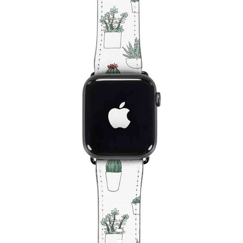 Succulent Pattern Apple Watch Band 42-44mm