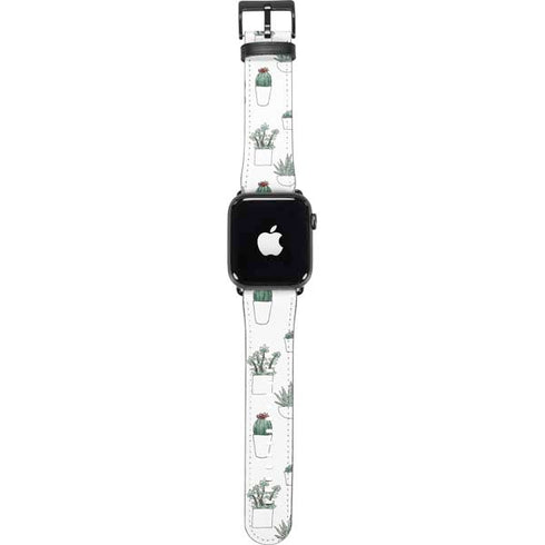 Succulent Pattern Apple Watch Band 42-44mm