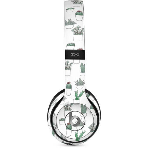 Succulent Pattern Beats Solo 2 Wired Skin