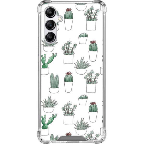 Succulent Pattern Galaxy A14 5G Clear Case
