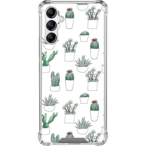 Succulent Pattern Galaxy A15 5G Clear Case