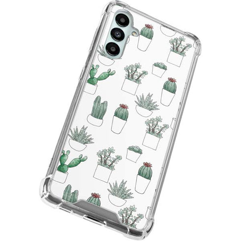 Succulent Pattern Galaxy A15 5G Clear Case