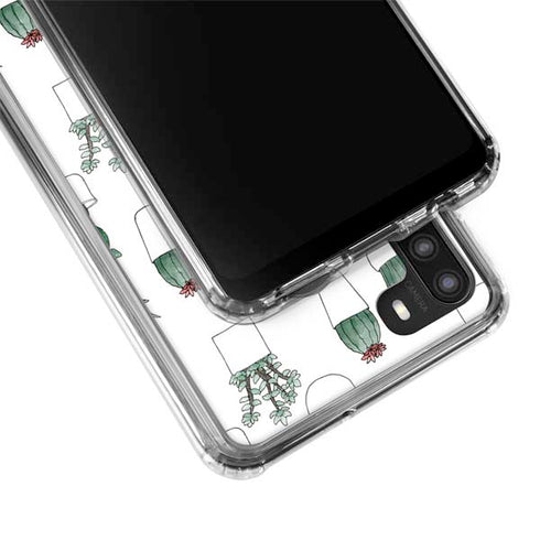 Succulent Pattern Galaxy A21 Clear Case
