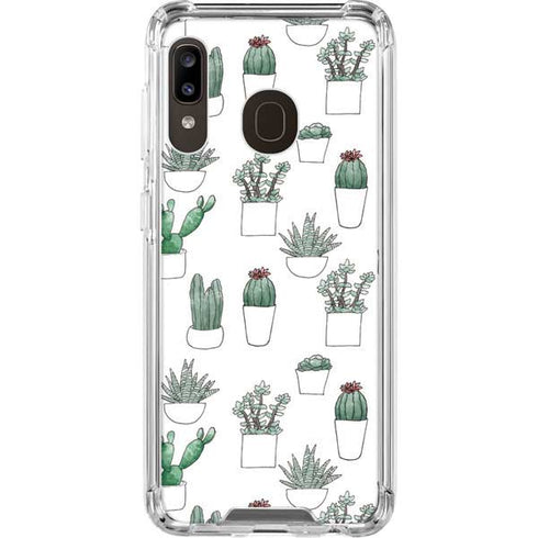 Succulent Pattern Galaxy A30 Clear Case