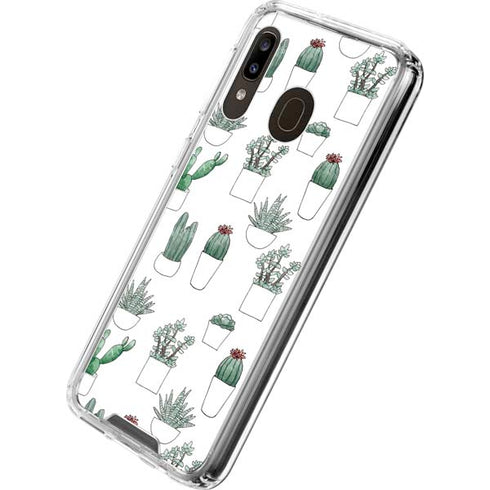 Succulent Pattern Galaxy A30 Clear Case
