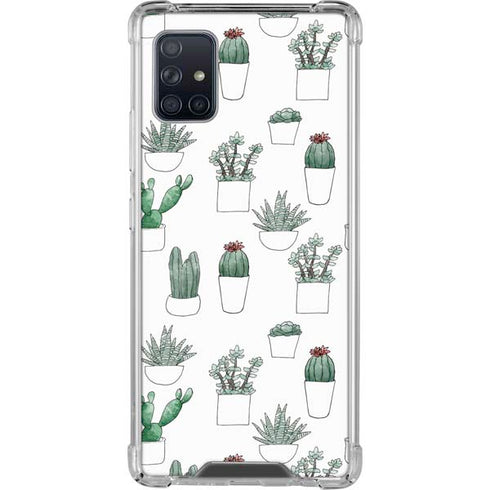 Succulent Pattern Galaxy A51 5G Clear Case
