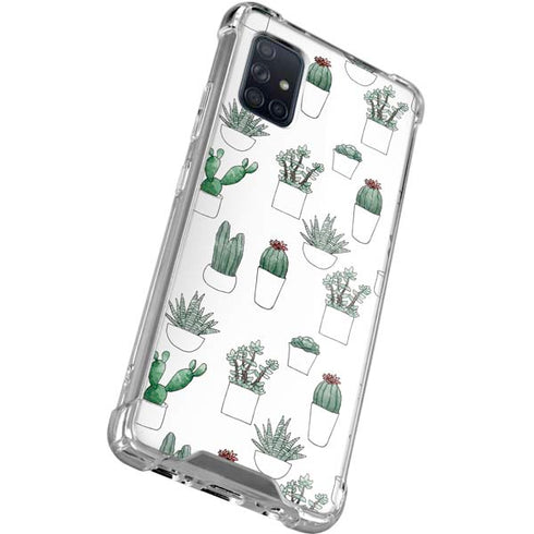 Succulent Pattern Galaxy A51 5G Clear Case