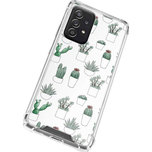 Succulent Pattern Galaxy A52 5G Clear Case