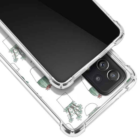 Succulent Pattern Galaxy A52 5G Clear Case
