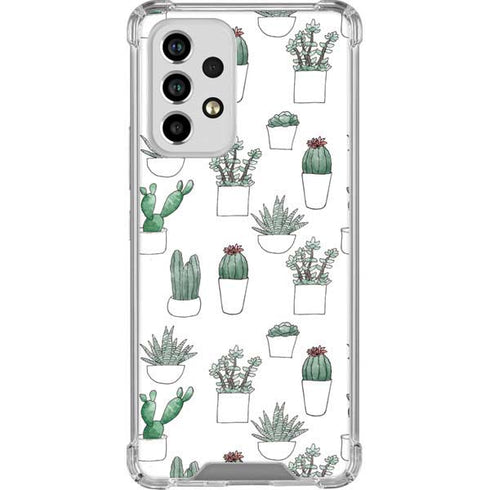 Succulent Pattern Galaxy A53 5G Clear Case