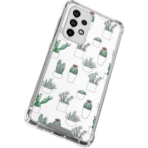 Succulent Pattern Galaxy A53 5G Clear Case