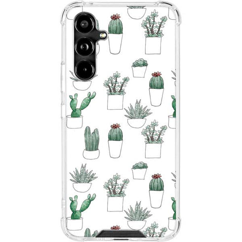 Succulent Pattern Galaxy A54 5G Clear Case