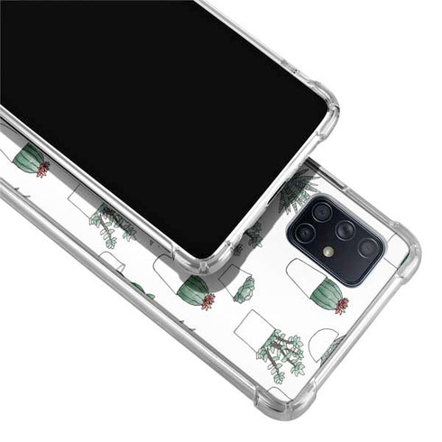 Succulent Pattern Galaxy A71 5G Clear Case