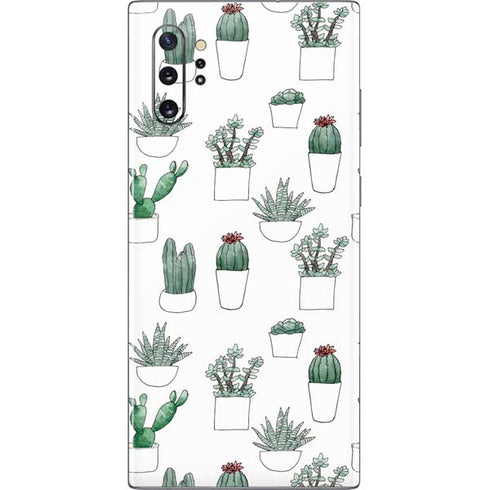 Succulent Pattern Galaxy Note 10 Plus Skin