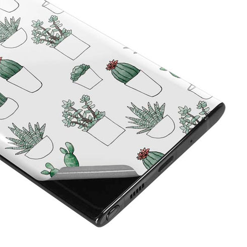 Succulent Pattern Galaxy Note 10 Plus Skin