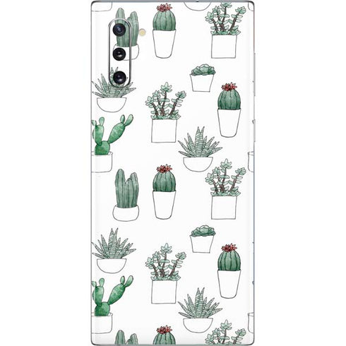 Succulent Pattern Galaxy Note 10 Skin