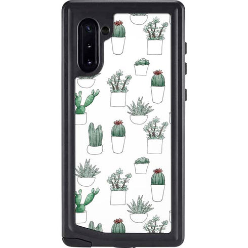 Succulent Pattern Galaxy Note 10 Waterproof Case