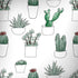 Succulent Pattern Galaxy Note 8 Skin