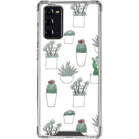 Succulent Pattern Galaxy Note20 5G Clear Case