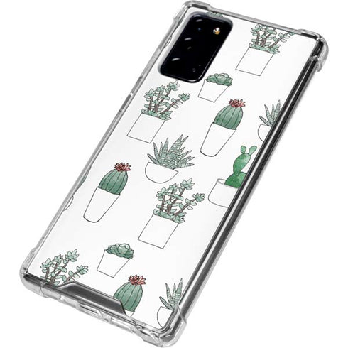 Succulent Pattern Galaxy Note20 5G Clear Case