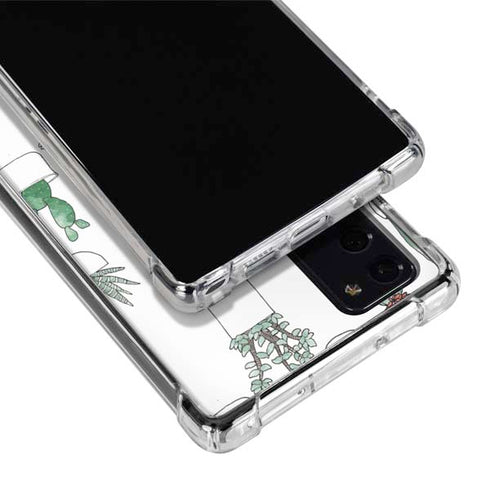 Succulent Pattern Galaxy Note20 5G Clear Case
