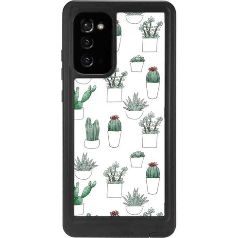 Succulent Pattern Galaxy Note20 5G Waterproof Case