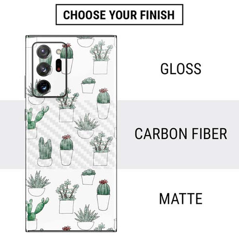 Succulent Pattern Galaxy Note20 Ultra 5G Skin