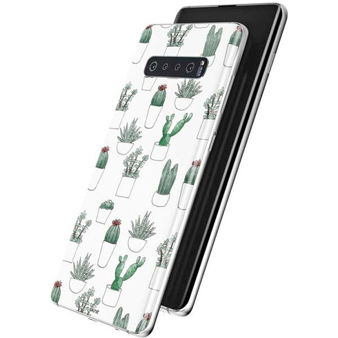 Succulent Pattern Galaxy S10 Plus Skin