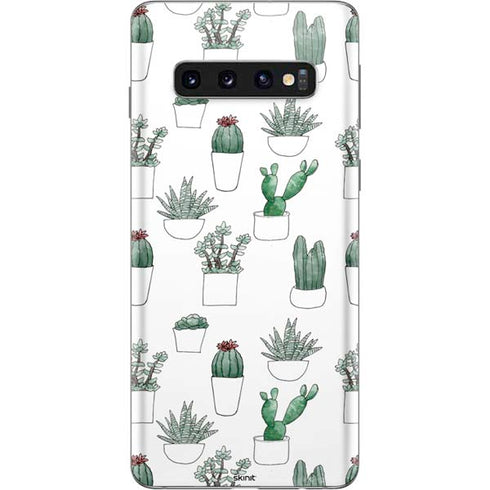 Succulent Pattern Galaxy S10 Skin