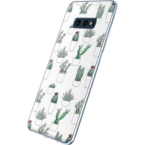 Succulent Pattern Galaxy S10e Skin