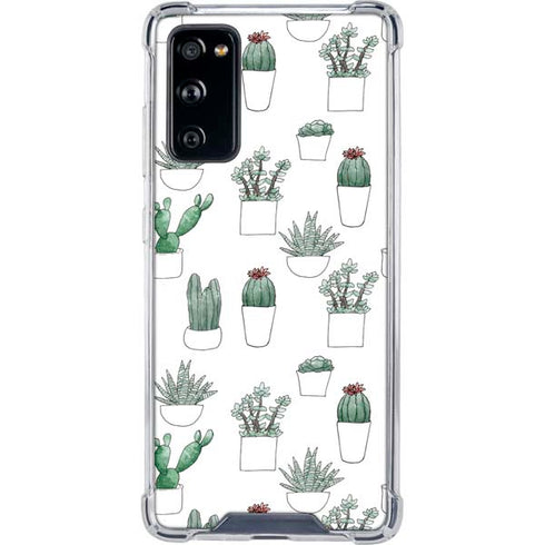 Succulent Pattern Galaxy S20 FE Clear Case