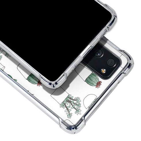 Succulent Pattern Galaxy S20 FE Clear Case