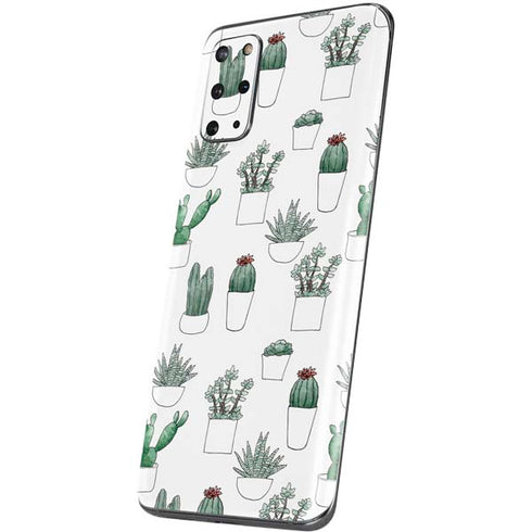Succulent Pattern Galaxy S20 Plus Skin