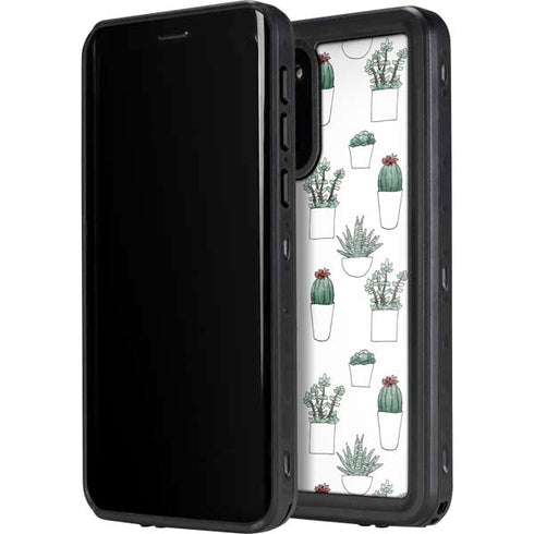 Succulent Pattern Galaxy S20 Plus Waterproof Case