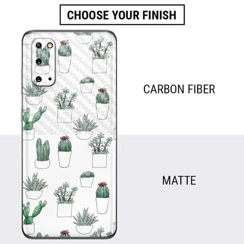 Succulent Pattern Galaxy S20 Skin