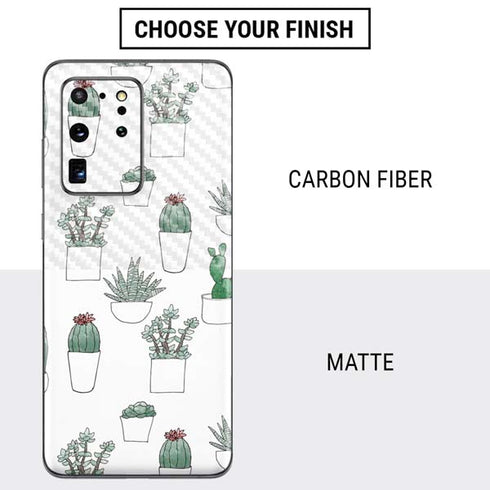 Succulent Pattern Galaxy S20 Ultra 5G Skin