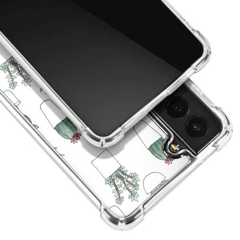 Succulent Pattern Galaxy S21 5G Clear Case