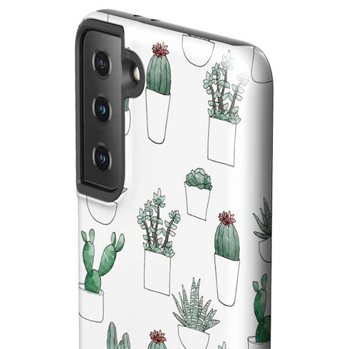 Succulent Pattern Galaxy S21 Plus 5G Pro Case