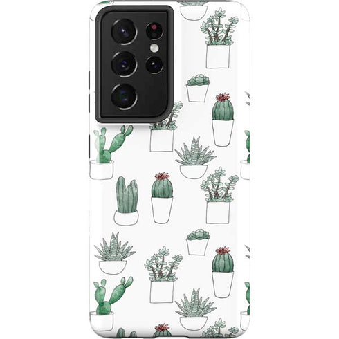 Succulent Pattern Galaxy S21 Ultra 5G Pro Case