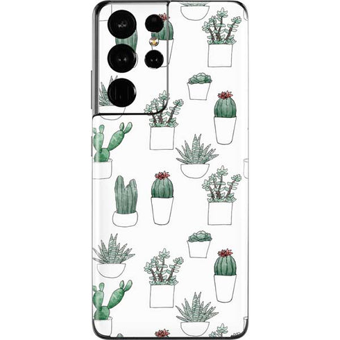 Succulent Pattern Galaxy S21 Ultra 5G Skin